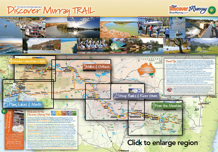 Discover Murray Trail - the Murray River through New South Wales, Victoria and South Australia